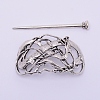 Tibetan Style Alloy Hair Forks OHAR-WH0016-30-1