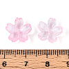 Baking Paint Transparent Glass Bead Caps DGLA-N014-06A-06-3