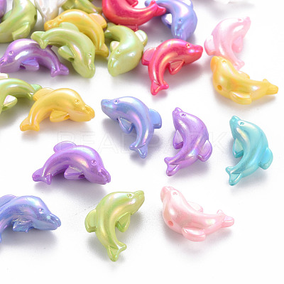 Opaque Acrylic Beads TACR-S153-34I-1