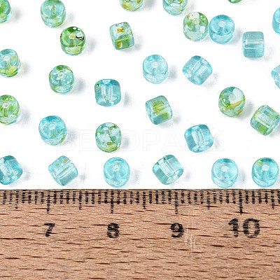 Transparent Colours Picasso Glass Beads SEED-Q039-05A-C01-1