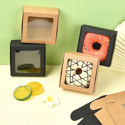 10Pcs 2 Colors Paper Candy Boxes CON-YW0001-82-1