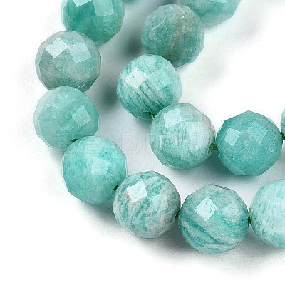 Natural Amazonite Beads Strands G-S345-8mm-25-1