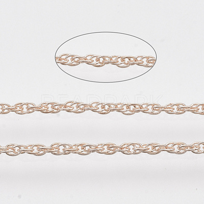 Soldered Brass Coated Iron Rope Chains CH-T002-04RG-1