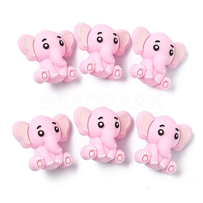 6Pcs Silicone Beads SIL-YW0002-10E-1
