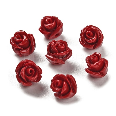 Synthetic Coral Carved Beads CORA-H003-01B-18-1