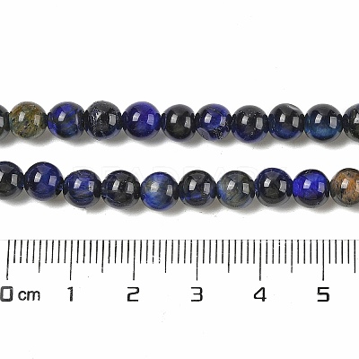 Grade AB Natural Tiger Eye Beads Strands G-B133-A02-6MM-01-1