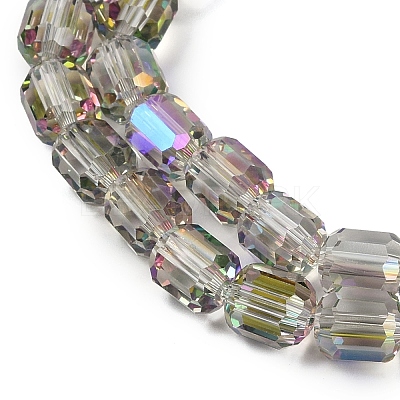 Electroplate Glass Beads Strands GLAA-G112-07B-1