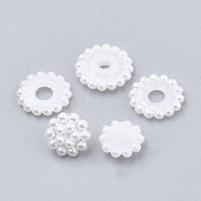Imitation Pearl Acrylic Beads X-OACR-T004-12mm-20-B-1