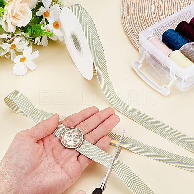 Polyester-cotton Ribbon OCOR-WH0048-04C-1