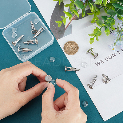 Blank Dome Cufflinks Making Kit DIY-UN0005-25-1