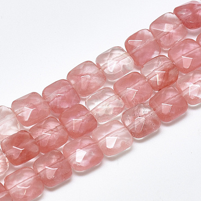 Cherry Quartz Glass Beads Strands G-S357-D01-14-1