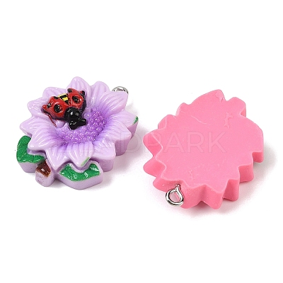 Resin Pendants RESI-I347-04P-03-1