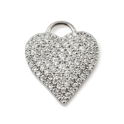 Brass Micro Pave Cubic Zirconia Pendants KK-I276-29P-02-1