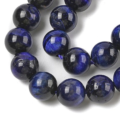 Grade AB Natural Tiger Eye Beads Strands G-B133-A02-8MM-01-1