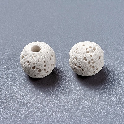 Unwaxed Natural Lava Rock Beads X-G-F325-8mm-A14-1