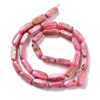 Natural Freshwater Shell Dyed Beads Strands SHEL-D082-18A-1