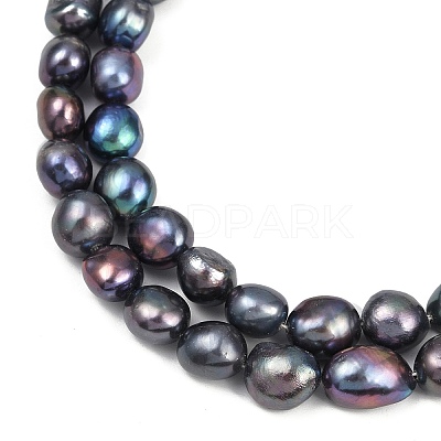 Natural Cultured Freshwater Pearl Beads Strands PEAR-P064-20K-03D-1