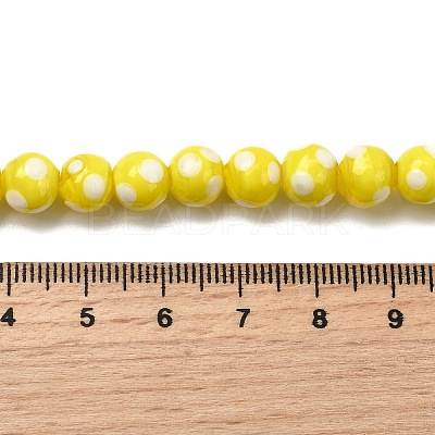 Handmade Lampwork Beads LAMP-D002-8mm-01-1
