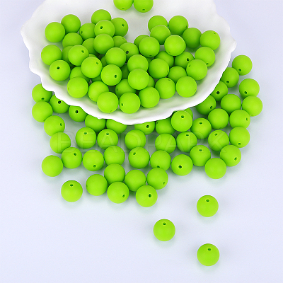 Round Silicone Focal Beads SI-JX0046A-05-1