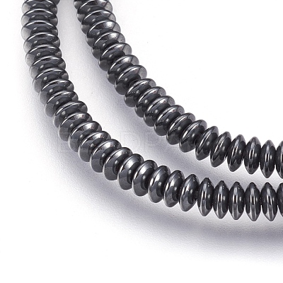 Non-magnetic Synthetic Hematite Beads Strands X-G-I208-03-A-4x1mm-1