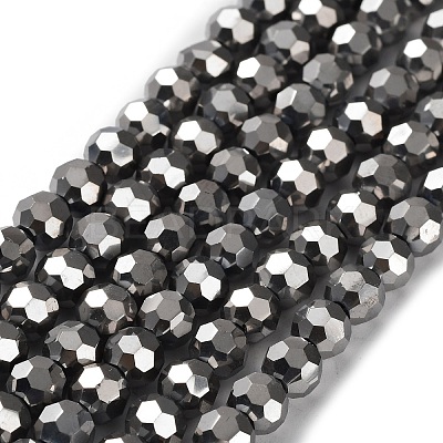 Electroplate Glass Bead Strands LS-EGLA-R042-6mm-06-1