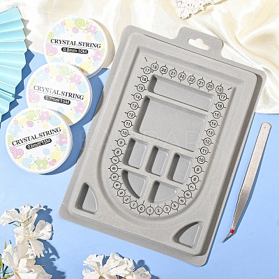 Plastic Flocked Bead Design Boards ODIS-YW0001-05-1