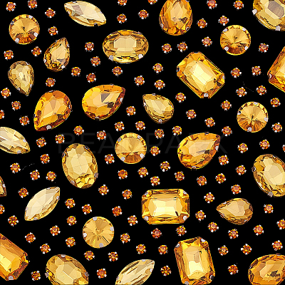 156Pcs 7 Styles Sew on Rhinestone DIY-SP0007-30C-1
