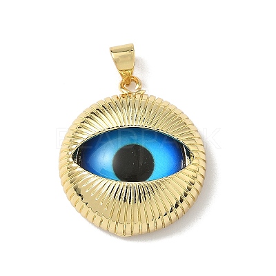 Brass Resin Pendants KK-H079-02A-G02-1