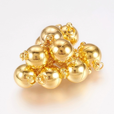 Brass Magnetic Clasps with Loops MC021-NFG-1