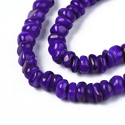 Natural Trochid Shell/Trochus Shell Beads Strands SHEL-S258-081-B02-1