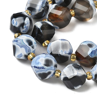Natural Fire Crackle Agate Beads Strands G-U023-A16-01-1