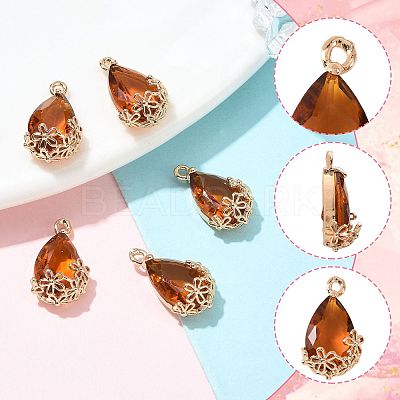 Transparent Glass Pendants GLAA-FZ0001-02H-1