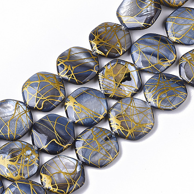 Drawbench Freshwater Shell Beads Strands X-SHEL-T014-013B-1