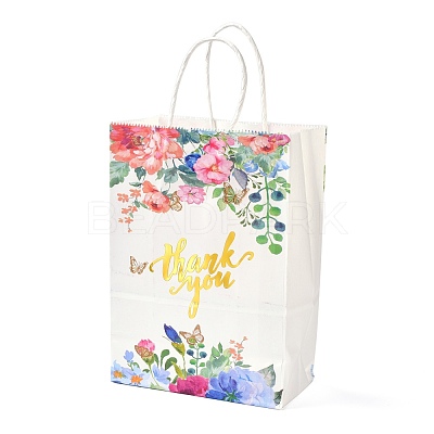 Gold Stamping Rectangle Paper Bags CARB-B002-01C-1