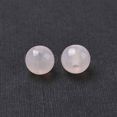 Imitation Jade Acrylic Beads SACR-S188-08mm-09-1