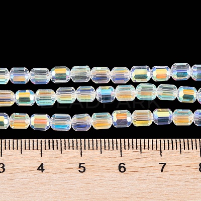 Electroplate Glass Beads Strands EGLA-D031-01-02-1