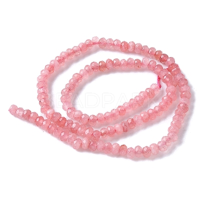 Dyed Natural Malaysia Jade Rondelle Beads Strands X-G-E316-2x4mm-66-1
