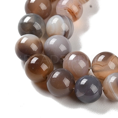 Natural Striped Agate/Banded Agate Beads Strands G-Z060-A01-B14-1