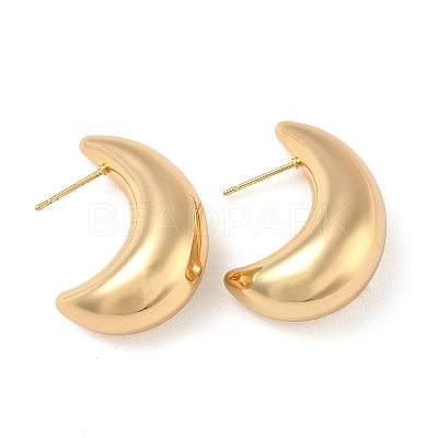 Brass Stud Earrings for Women KK-CBAD851-16G-1