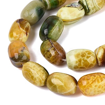 Natural Dragon Veins Agate Beads Strands G-Q606-42C-1