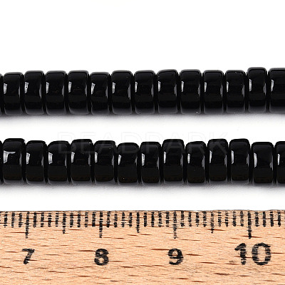 Opaque Solid Color Glass Beads Strands X-GLAA-N026-3x6mm-11-1