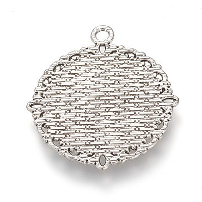 Tibetan Style Alloy Pendant Cabochon Settings LS-TIBE-T003-08AS-NR-1