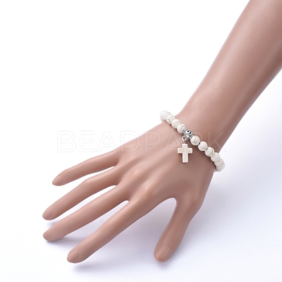 Stretch Charm Bracelets BJEW-JB05234-04-1