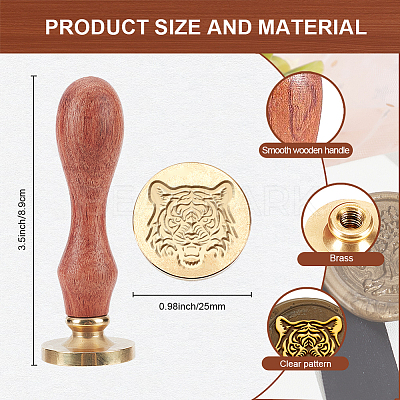 Wax Seal Stamp Set AJEW-WH0208-1216-1