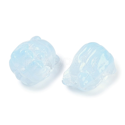 Transparent Spray Paint Glass Beads X1-GLAA-H035-01E-1