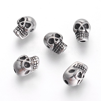 304 Stainless Steel Beads STAS-F194-08AS-1