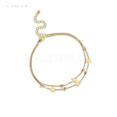 Stainless Steel Charm Anklets for Women WG18C2B-66-1