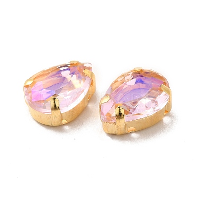 Moonlight Effect Teardrop Sew on Rhinestone GLAA-P055-03B-G01-1