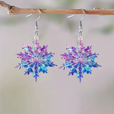 Acrylic Dangle Earrings FS-WG809FC-01-1