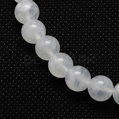 Natural White Moonstone Beads Strands G-G559-8mm-1